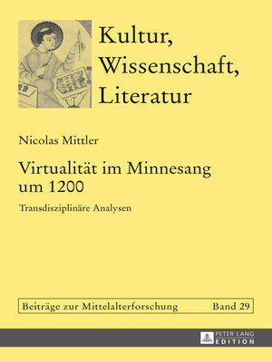 cover image of Virtualitaet im Minnesang um 1200